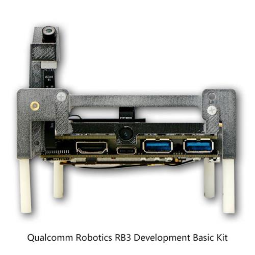 The Qualcomm Robotics RB3 development kit supports the development of smart, power-efficient and cost-effective robots by combining high-performance heterogeneous computing, Qualcomm®Artificial Intelligence (AI) Engine for on-device machine learning, computer vision, vault-like security, multimedia and Wi-Fi and cellular connectivity (4G/LTE and CBRS). Comprised of a comprehensive set of software & hardware, including the industry’s best performing 6-Axis Motion